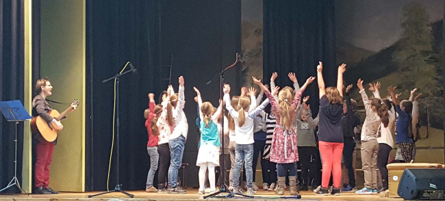 Schulchor der Bohnenberger Grundschule Altburg